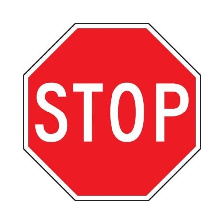 Safety Sign STOP 18 In OCTAGON MVHR473XL